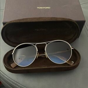 Tom Ford Black and Silver Sunglasses